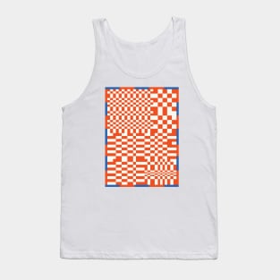 Checkerboard Pattern - Red Blue Tank Top